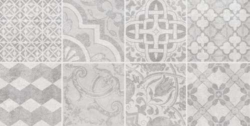 Декор настенный Ceramica Classic Bastion gris Dec. с пропилами серый мозаичный 20х40