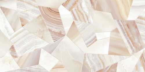 Плитка настенная Alma Ceramica Bergamo Кремовый геометрия