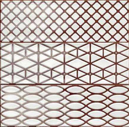 Декор настенный Ragno Brick Glossy Dec Mix 3 Purple R4KU
