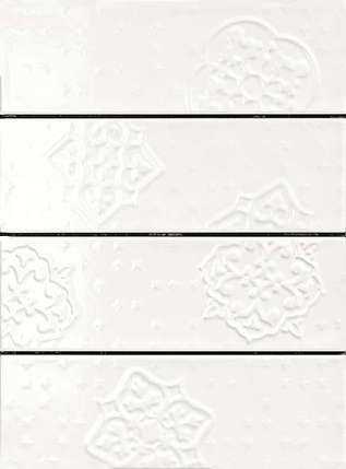 Плитка настенная Ragno Brick Glossy Dec Mix 4 White R4GP