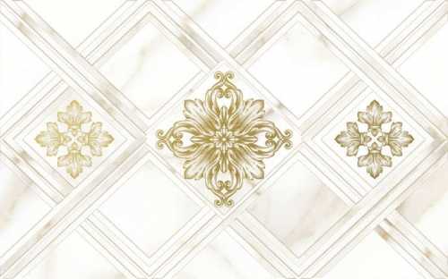 Декор настенный Global Tile Calacatta Gold Белый 25x40