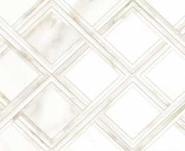 Плитка настенная Global Tile Calacatta Gold Белый 03 ромбы