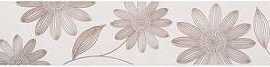 Бордюр настенный Kalebodur Clover daisy border white 8x50