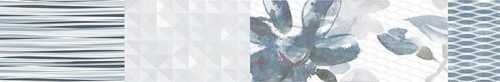 Бордюр настенный Polcolorit Cristal Bl Wave Ln