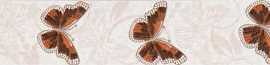 Бордюр настенный Ida Seramik Defne Border Butterfly 40x6,5