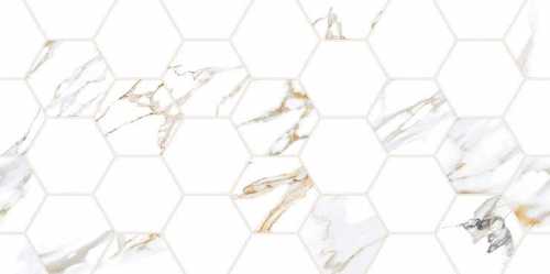 Плитка настенная Alma Ceramica Dublin Белый соты