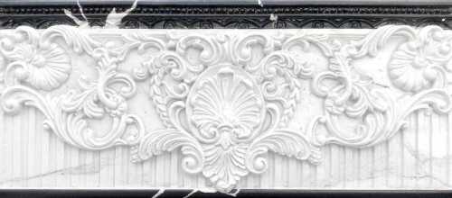 Бордюр настенный Kerasol Estatuaria Isabel Blanco Cenefa 11x25