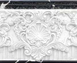 Бордюр настенный Kerasol Estatuaria Isabel Blanco Cenefa 11x25