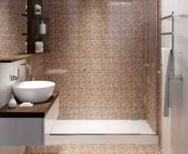 Плитка для ванной Cersanit Hammam brown