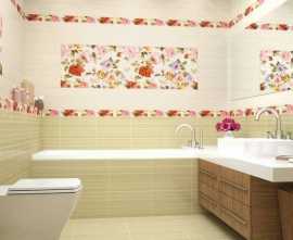Плитка для ванной Терракота Line Rose