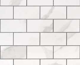 Мозаика Caramelle Mosaic Marble Calacatta POL мозаика 48х98