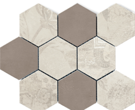 Мозаика Polcolorit Modern Be/Tp Mosaic Hex Mix