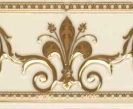 Бордюр настенный Ape Noblesse Cenefa Noblesse Marfil Gold 20x10