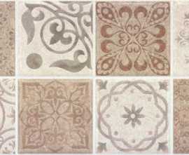Плитка настенная Baldocer Ozone Bone & Taupe Mosaico Antique Taupe
