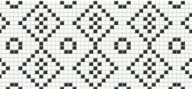 Декор настенный Mei Pret a Porte Black&white mosaic