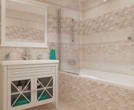 Плитка для ванной Alma Ceramica Roxana