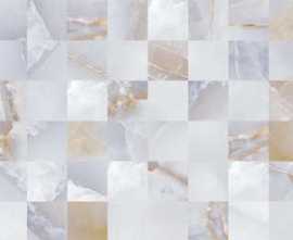 Плитка настенная Novacera Royal Silver Mosaico Silver Rettificato 90x30