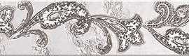 Бордюр настенный Azori Sfumato Grey Paisley Border