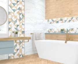 Плитка для ванной Alma Ceramica Slash
