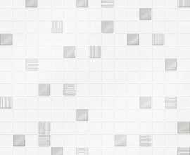 Мозаика Eurotile Valentino 30x90 Белая 29.5x29.5