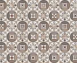Декор настенный Alma Ceramica Veliente Темный Геометрия