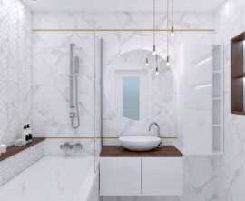 Плитка для ванной Concept GT White mix 2