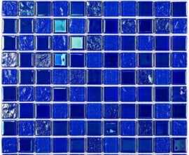 Мозаика Bonaparte Мозаика стеклянная Bondi dark blue-25