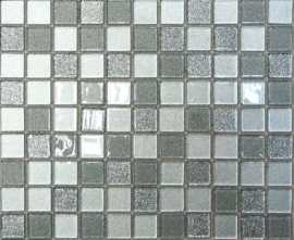 Мозаика Bonaparte Мозаика стеклянная Shine Silver