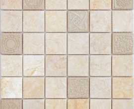 Мозаика Caramelle Mosaic Art Stone Art Botticino MAT 48x48x8