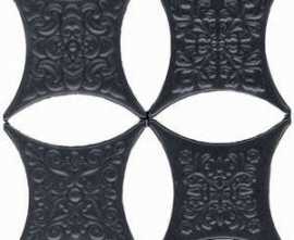 Декор напольный Hispania Ceramica Core Estrella Set Core Negro 4pzs
