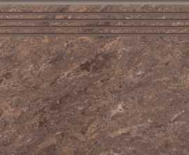 Ступень Grasaro Crystal Коричневая 60x29.4 Полированная