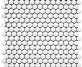 Мозаика Starmosaic Homework Керамическая Мозаика Penny Round White Matt
