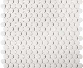 Мозаика Starmosaic Homework Керамическая Мозаика Penny Round White Antislip