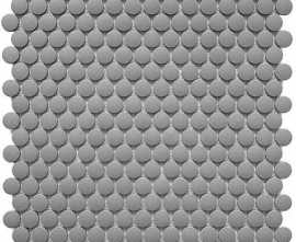Мозаика Starmosaic Homework Керамическая Мозаика Penny Round Dark Grey Antislip