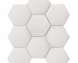Мозаика Starmosaic Homework Керамическая Мозаика Hexagon big White Antislip