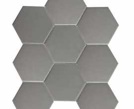 Мозаика Starmosaic Homework Керамическая Мозаика Hexagon big Grey Matt