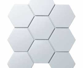Мозаика Starmosaic Homework Керамическая Мозаика Hexagon big White Matt