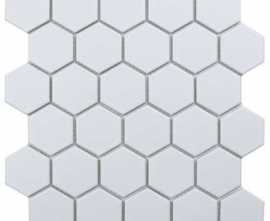 Мозаика Starmosaic Homework Керамическая Мозаика Hexagon small White Glossy