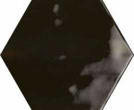 Плитка настенная Ribesalbes Hope Hex Nero Graphito Glossy