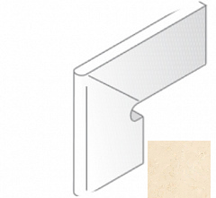 Плинтус Exagres Marbles Zanquin Fior Crema Marfil Izquerdo Левый