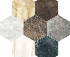 Плитка напольная Unica Marmo Mix Color Esagono