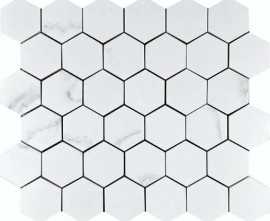 Мозаика Velsaa Mosaic Calacata Lite Mosaic Hexagone