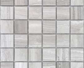 Мозаика Caramelle Mosaic Pietrine Travertino Silver POL 48x48x7