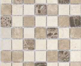 Мозаика Caramelle Mosaic Pietrine Pietra Mix 1 MAT 48x48x7