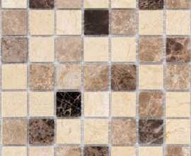 Мозаика Caramelle Mosaic Pietrine Pietra Mix 1 POL 48x48x7