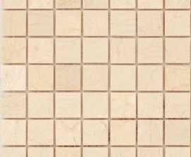 Мозаика Caramelle Mosaic Pietrine Botticino MAT 48x48x7