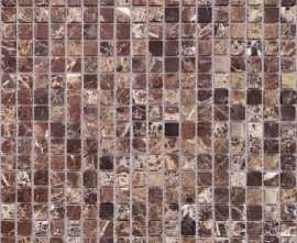 Мозаика Caramelle Mosaic Pietrine Emperador Dark POL 15x15x4