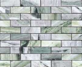 Мозаика Caramelle Mosaic Pietrine Onice Verde oliva POL 23x73x7