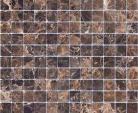 Мозаика Caramelle Mosaic Pietrine Emperador Dark POL 23x23x4