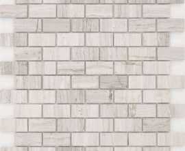 Мозаика Caramelle Mosaic Pietrine Travertino Silver POL 23x48x4